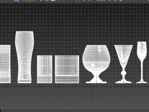 стаканы для напитков 3D Модель