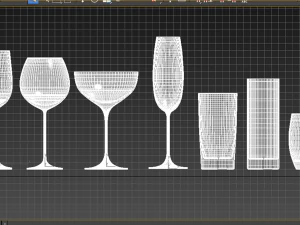 стаканы для напитков 3D Модель