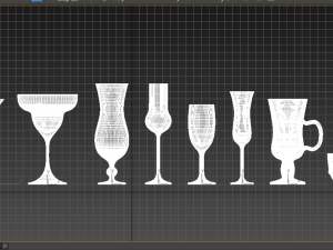 glasses for drinks Model 3D