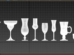 стаканы для напитков 3D Модель