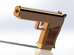 gold deagle 3D Model