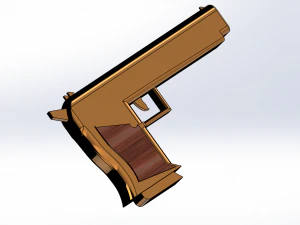 gold deagle 3D Model