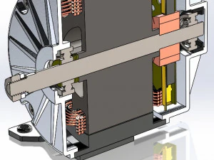 24v dc motor 3D Model