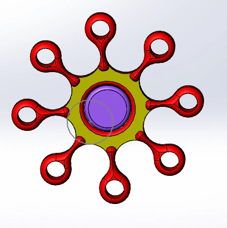 fidget spinner 3D Model .c4d .max .obj .3ds .fbx .stl .blend 