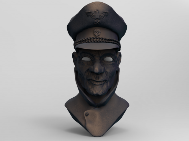 bust general nazi 3D प्रिंट मॉडल .c4d .max .obj .3ds .fbx .stl .blend 
