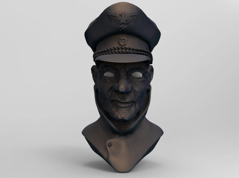 bust general nazi 3D Print Model .c4d .max .obj .3ds .fbx .stl .blend 