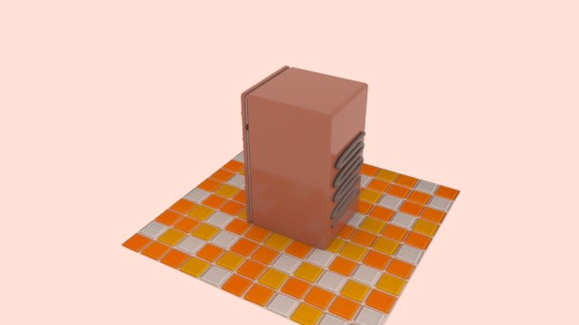 refrigerator 3D Модель .c4d .max .obj .3ds .fbx .stl .blend 