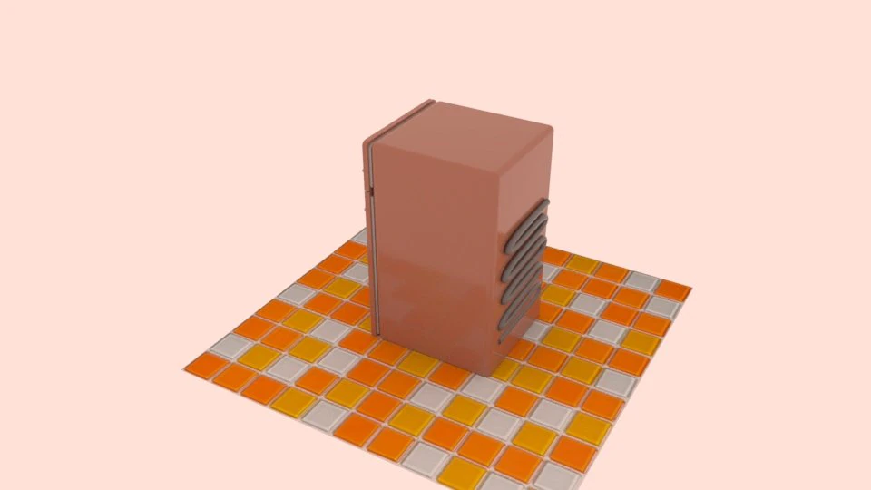 refrigerator 3D Model .c4d .max .obj .3ds .fbx .stl .blend 