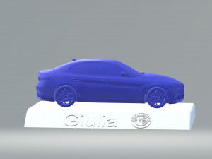 alfa romeo giulia 3d car model high quality 3d printing stl file 3D Print Model