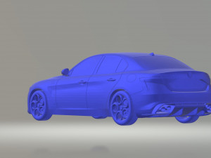 alfa romeo giulia 3d car model high quality 3d printing stl file 3D Print Model