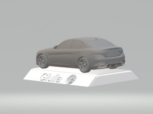 alfa romeo giulia 3d car model high quality 3d printing stl file 3D Print Model