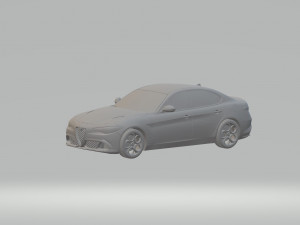 alfa romeo giulia 3d car model high quality 3d printing stl file 3D Print Model