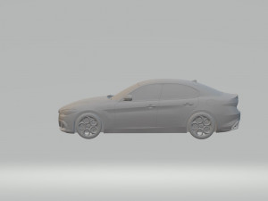 alfa romeo giulia 3d car model high quality 3d printing stl file 3D Print Model