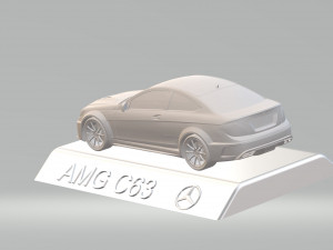 3d mercedes benz amg c63 car model high quality 3d printing stl file Modelo de Impressão 3D
