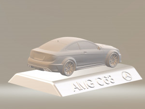 3d mercedes benz amg c63 car model high quality 3d printing stl file Modelo de Impressão 3D