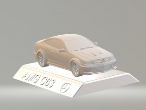 3d mercedes benz amg c63 car model high quality 3d printing stl file Modelo de Impressão 3D