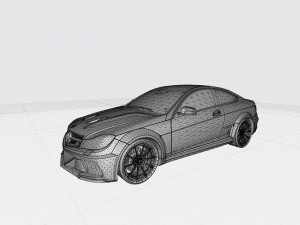 3d mercedes benz amg c63 car model high quality 3d printing stl file Modelo de Impressão 3D