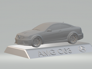 3d mercedes benz amg c63 car model high quality 3d printing stl file Modelo de Impressão 3D