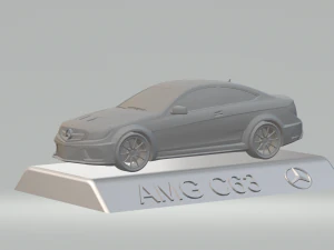 3d mercedes benz amg c63 car model high quality 3d printing stl file 3D Print Model