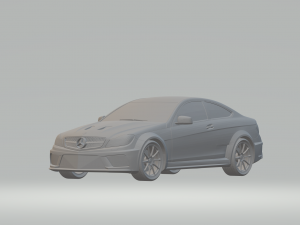 3d mercedes benz amg c63 car model high quality 3d printing stl file Modelo de Impressão 3D