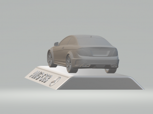 3d mercedes benz amg c63 car model high quality 3d printing stl file Modelo de Impressão 3D