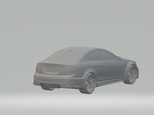 3d mercedes benz amg c63 car model high quality 3d printing stl file Modelo de Impressão 3D