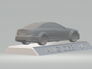 3d mercedes benz amg c63 car model high quality 3d printing stl file Modelo de Impressão 3D