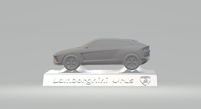 lamborghini urus 3d car model high quality 3d printing stl file Modello di stampa 3D .c4d .max .obj .3ds .fbx .stl .blend 