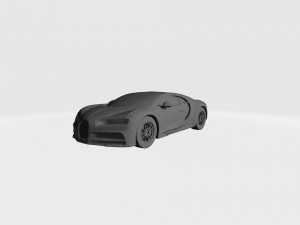bugatti chiron 3d car model 3d printable stl file 3D Baskı Modeli