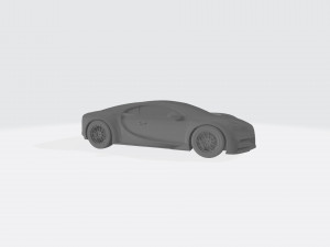 bugatti chiron 3d car model 3d printable stl file 3D Baskı Modeli
