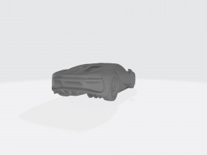 bugatti chiron 3d car model 3d printable stl file 3D Baskı Modeli