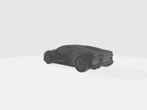 bugatti chiron 3d car model 3d printable stl file 3D Baskı Modeli