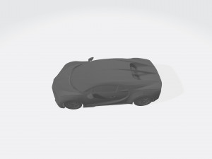 bugatti chiron 3d car model 3d printable stl file 3D Baskı Modeli