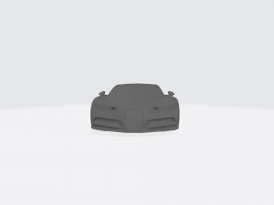bugatti chiron 3d car model 3d printable stl file 3D Baskı Modeli