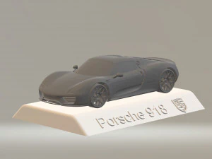 porsche 918 model samochodu 3D wysokiej jakości plik stl do druku 3D Model do druku 3D