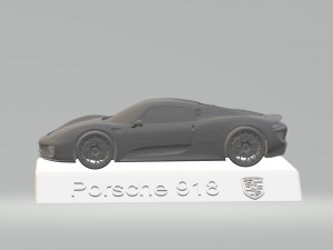 porsche 918 3d car model high quality 3d printing stl file 3D Print Model