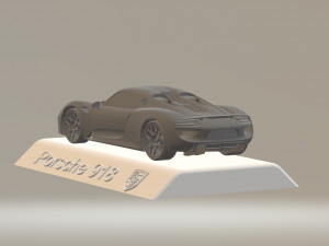 porsche 918 3d car model high quality 3d printing stl file 3D Print Model