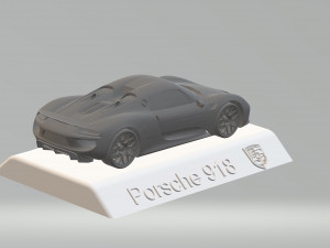 porsche 918 3d car model high quality 3d printing stl file 3D Print Model