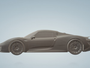 porsche 918 3d car model high quality 3d printing stl file 3D Print Model