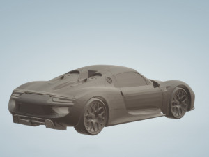 porsche 918 3d car model high quality 3d printing stl file 3D Print Model