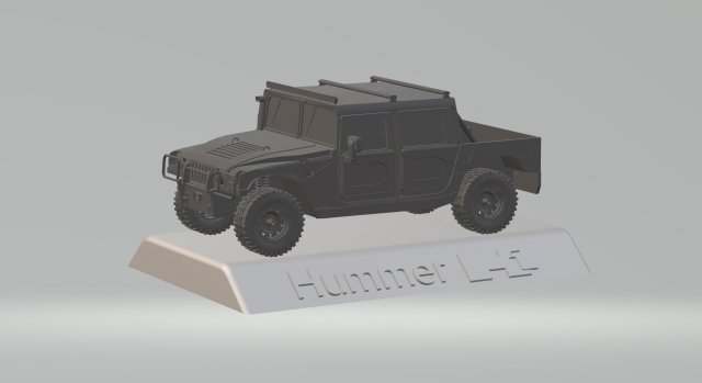 hummer h1 3d car high quality custom 3d printing stl file Modelo de Impressão 3D .c4d .max .obj .3ds .fbx .stl .blend 