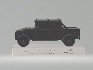hummer h1 3d car high quality custom 3d printing stl file Modelo de Impressão 3D