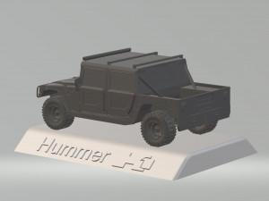 hummer h1 3d car high quality custom 3d printing stl file Modelo de Impressão 3D