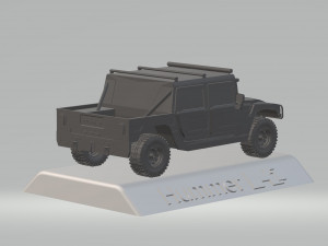 hummer h1 3d car high quality custom 3d printing stl file Modelo de Impressão 3D