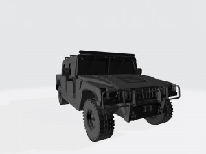 hummer h1 3d car high quality custom 3d printing stl file Modelo de Impressão 3D