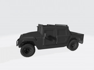 hummer h1 3d car high quality custom 3d printing stl file Modelo de Impressão 3D
