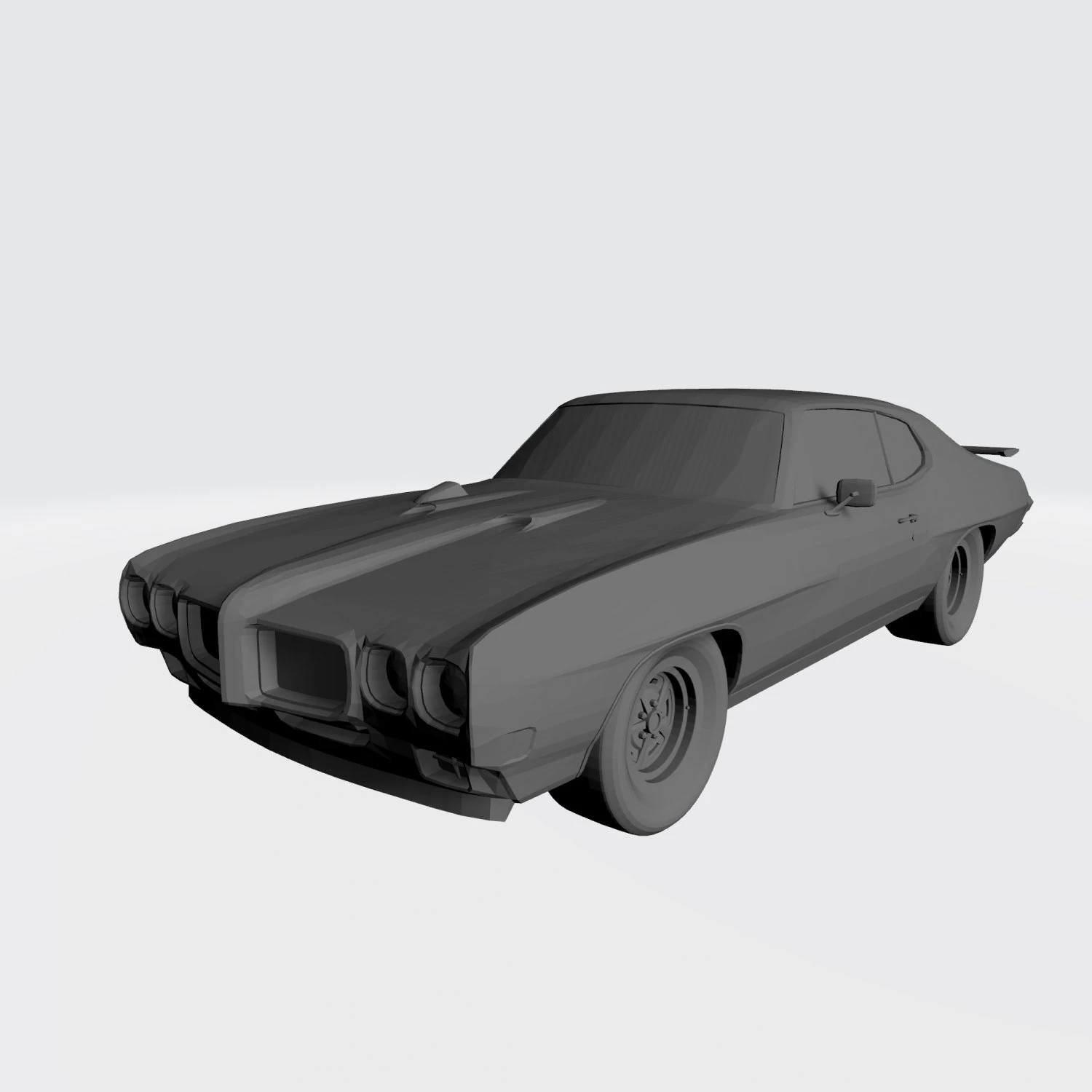 3d printing model of pontiac gto 1970 car stl file 3D Print Model .c4d .max .obj .3ds .fbx .stl .blend