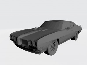 3d printing model of pontiac gto 1970 car stl file 3Dプリントモデル