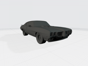 3d printing model of pontiac gto 1970 car stl file 3D Baskı Modeli