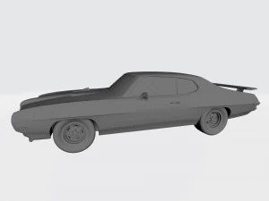 3d printing model of pontiac gto 1970 car stl file 3D Print Model